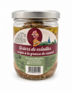 Gésiers de volailles confits