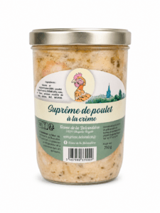 Suprême de poulet à la crème