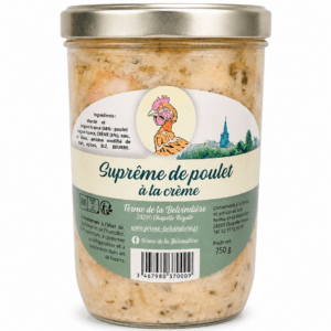 Suprême de poulet à la crème
